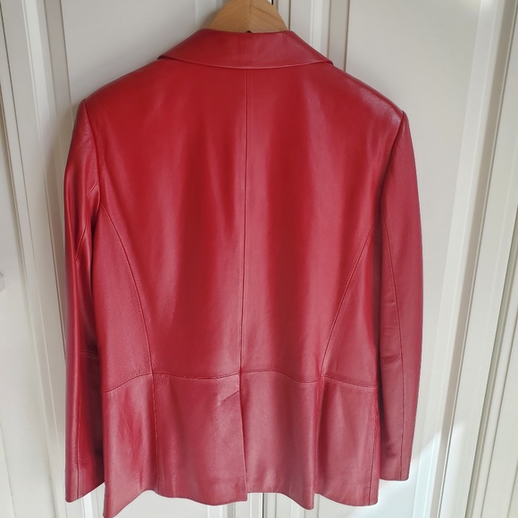 Red Pendleton Genuine Leather Blazer - M - Picture 3 of 3